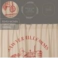 thumbnail image 6 of VHC Brands Sawyer Mill Red Farmhouse Living Textured Fabric Shower Curtain for Bath 72x72, 6 of 6