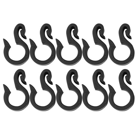 

water pipe buckle 50Pcs Garden PE Pipe Hook Connection Fastening Clips Drip Tube Fastener Irrigation System Hose Tightening Buckles (16 Tube Hook Black)