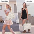 thumbnail image 6 of Large Capacity Tote Bag,Beige Christmas Tree Pattern Handbag Fashion Luxury Tote Bag,15.7"x13"x 5.1" Inches,Laptop Compatible, 6 of 6