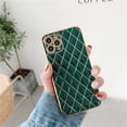 thumbnail image 1 of Funda de teléfono galvanizada de lujo para iPhone 11 Pro Max 12 Mini 7 8 Plus XS Max X XR SE 2020 12 13 Coque de celosía suave a prueba de golpes Tan Jianjun unisex, 1 of 2
