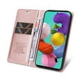 thumbnail image 4 of Wallet Case for Samsung Galaxy A53 5G, Business Style PU Leather Magnetic Adsorption Flip Folio Cover with Kickstand Card Slots Cash Holder Soft Silicone Shockproof Protective Case,Rosegold, 4 of 8