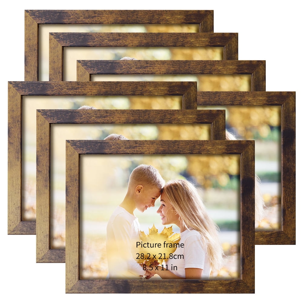 Buy 7 Pack 8.5x11 Picture Frame Brown, Award Certificate Diploma