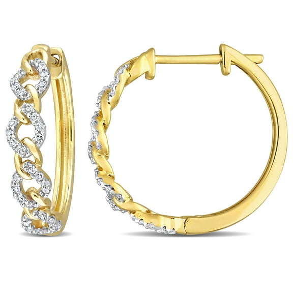 Everly Women's Diamond 10k Yellow Gold Earrings