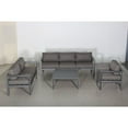thumbnail image 7 of Cabo 4-PC Deep Seating Set Gray Aluminum Frame in Charcoal Cushion, 7 of 7
