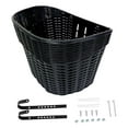 thumbnail image 4 of AMLESO Front Basket Storage Basket Carrier Easy to Install Bike Front Basket Cargo Rack for Grocery Shopping Cycling black, 4 of 10
