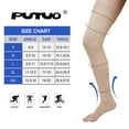 thumbnail image 4 of Compression Socks for Women, PUTUO 20-30 mmhg Open Toe Thigh High, for Varicose Veins Running Sports, 1 Pair, 4 of 6