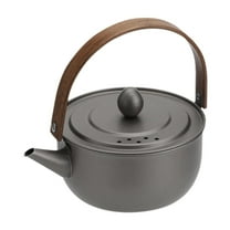 figatia Mini Camping Water Kettle Teapot Boiling Water for Camp Backpacking Campfire Gray