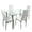 Transparent & White, variant on Hassch 5 Pieces Dining Table Set, Tempered Glass Table and 4 Chairs, Kitchen Table Set for 4 Person with Steel Legs for Home Apartment, Transparent & Black