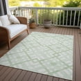 thumbnail image 6 of Addison Rugs Chantille Indoor/Outdoor Transitional Geometric Mint Washable Rectangle Rug, 8' x 10', 6 of 6
