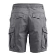 thumbnail image 5 of Cargo Shorts for Men Multiple Pockets Lightweight Summer Casual Outdoor Work Hiking Fit Relaxed Short Waist Shorts, L, 5 of 8