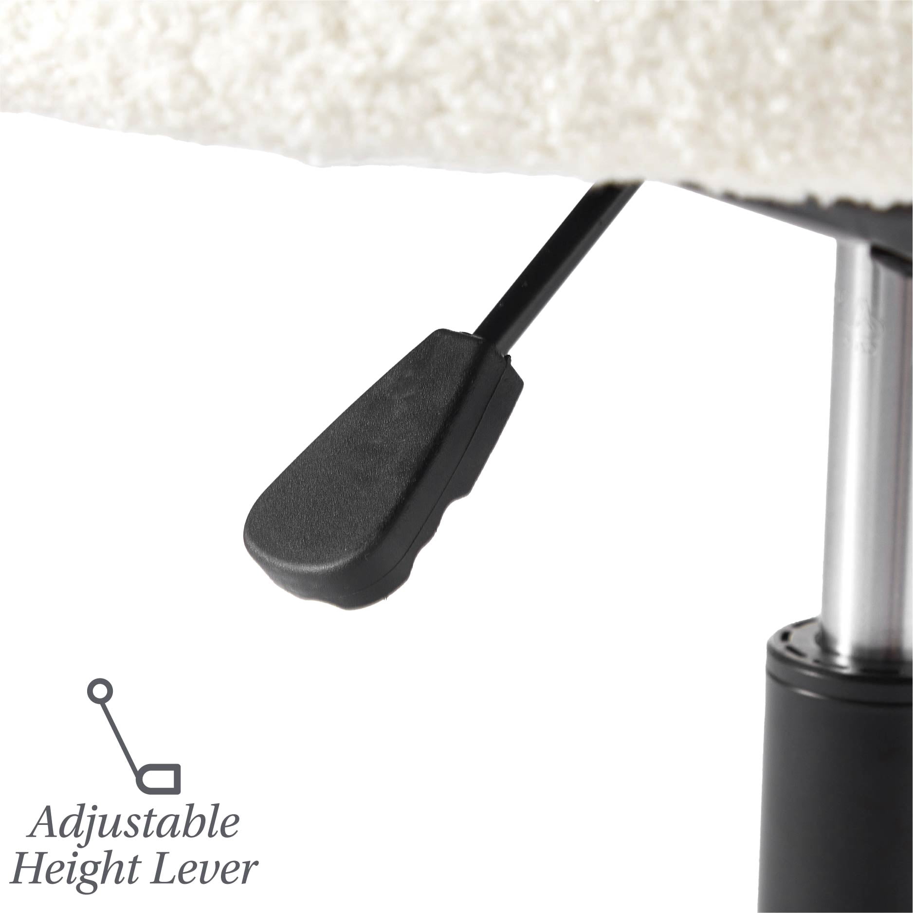Stylehouse Modern Boucle Swivel Office Chair
