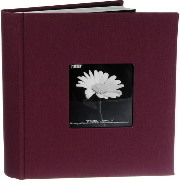 Pioneer Photo Album Fabric Pocket Photo Album, Sweet Plum
