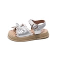thumbnail image 5 of LYHaoo Girls Sandals Girls' Sandals Summer Children's Bow Western Shoes Little Girls Baby Soft Bottom Beach Shoes Sizes 30 Little Kid(5.5-6 Years), 5 of 5