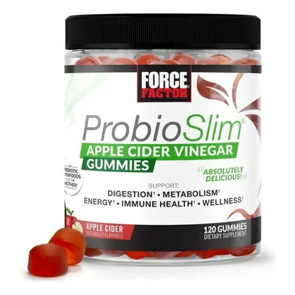Force Factor Probioslim Gomitas De Vinagre De Manzana | 120 GOMITAS