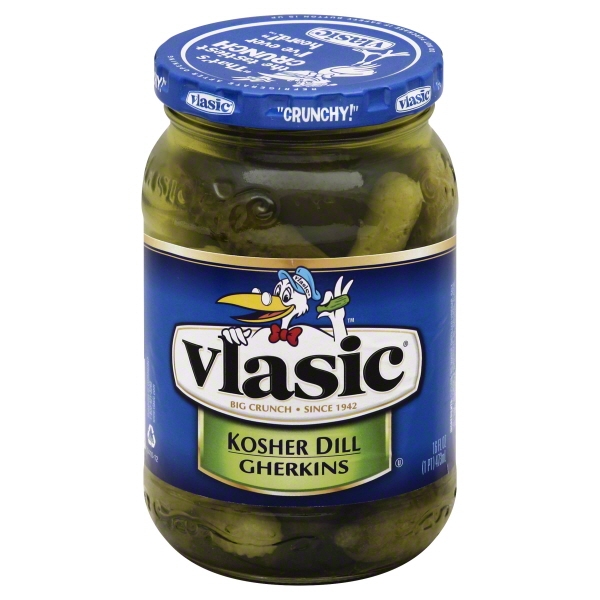 Vlasic: Kosher Gherkins Dill Pickles 16 Fl Oz - Walmart.com