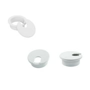 GULLVEIG 2 Inch, White Cable Hole Cover and Wire Organizer, 3 Piece Pack
