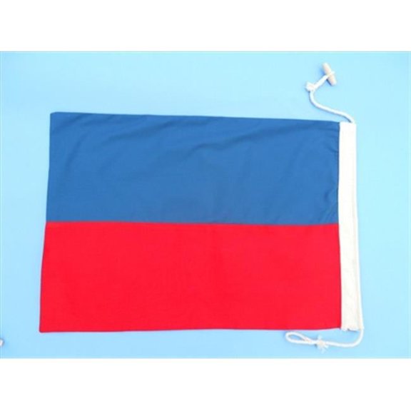 Handcrafted Model Ships Nautical-Flag-E Letter E Cloth Nautical Alphabet Flag - 20 in. Decorative Accent