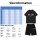 thumbnail image 2 of Moonsky Men's /women's Crewd -neck Short-sleeved Tops and Shorts Sports Suits Sweatshirt Pants Set Casual Fashion Christmas Print Short Sleeve Pullover Casual Sweatshirt Pullover(XL#Saffron), 2 of 2