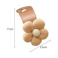 thumbnail image 6 of AMLESO Flower Car Seat Back Seat Hanger Compact Durable Storage Organizer Universal for Coat, Handbag, Bag, Grocery 2pcs Brown, 6 of 6
