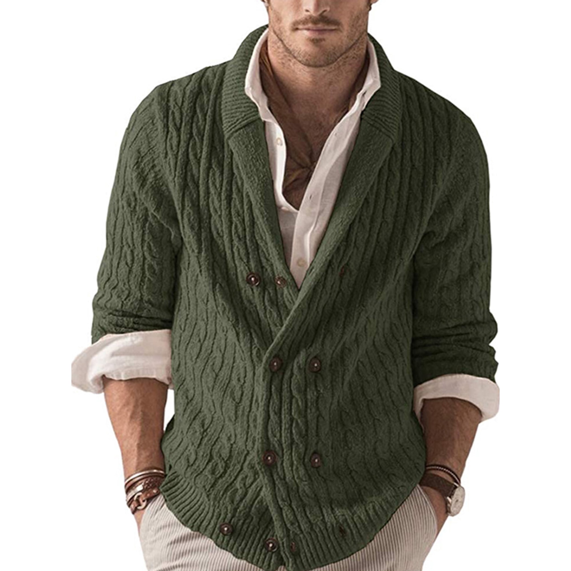 Double breasted sweater mens outlet