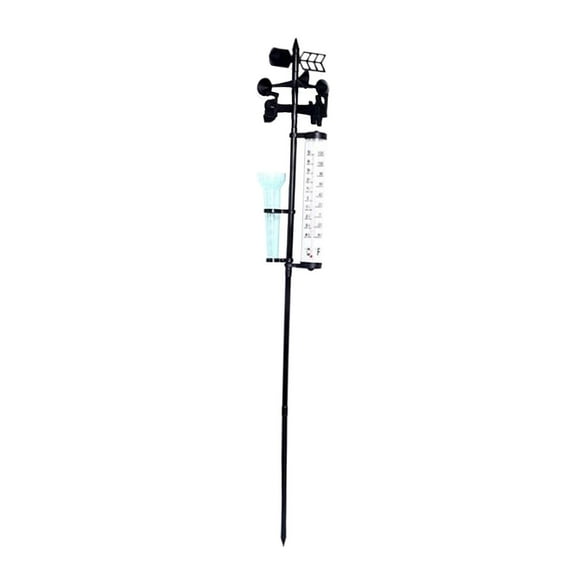 yotijay Multi-Functional 3 in Station Rain Weathervane for Outdoor Yard, Garden, Barn