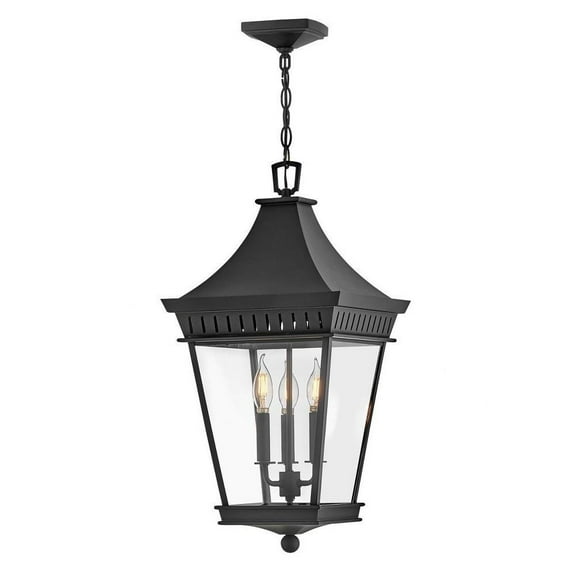 15W 3 Led Outdoor Large Hanging Lantern in Traditional Style-26 inches Tall and 12.5 inches Wide Bailey Street Home 81-Bel-4948422