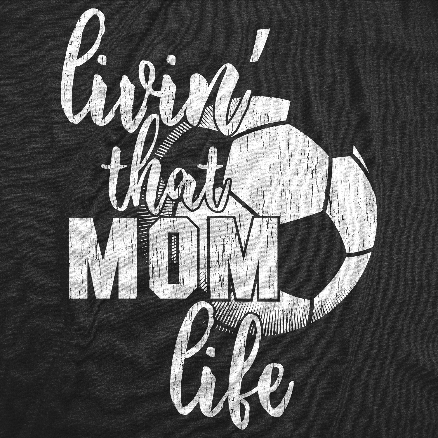 Womens Living That Soccer Mom Life Tshirt Cute Sports Tee Womens Graphic Tees - image 2 of 9