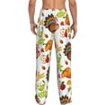 thumbnail image 3 of Disketp Thanksgiving Turkey Men'S Pajama Pants - Ultra Soft Fleece Sleep And Lounge Pants (Size: S-Xxl), 3 of 9