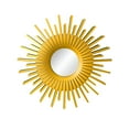 thumbnail image 2 of Decoración de pared de fondo Espejos Bonnyco Espejo decorativo circular moderno dorado Oro en forma de sol, 2 of 9