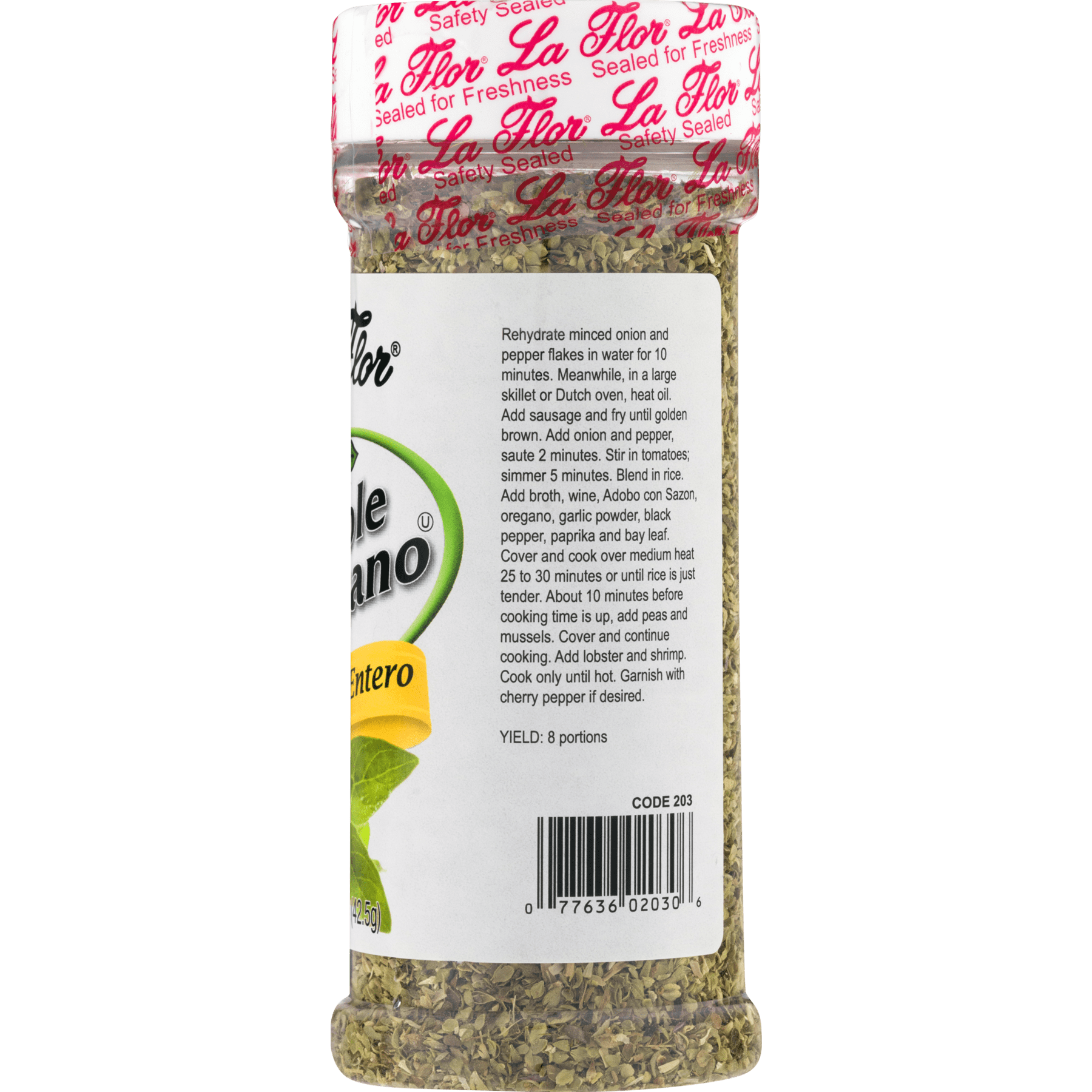La Flor Organic Flakes Dehydrated Seasoning Jar