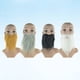 thumbnail image 2 of 4 piezas bigote barba bigotes simulación cosplay disfraz accesorio fiesta bola accesorios para decoración (blanco + negro + gris + marrón), 2 of 5