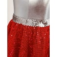 thumbnail image 6 of IEFIEL Girls Praise Lyrical Dance Dress Sleeveless Bronzing Bodice Liturgical Worship Dance Costume Red 6, 6 of 7