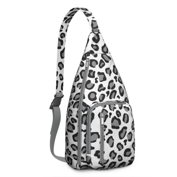 Cartoon Cheetah Sling Backpack - Playful Big Cat Print Crossbody Bag (Cute Animated Design, Breathable & Tear-Resistant)