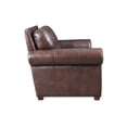 thumbnail image 4 of Hello Sofa Home Toulouse Traditional Top Grain Leather Loveseat in Brown, 4 of 5