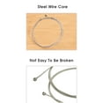 thumbnail image 4 of Mistaha 6PCS Electric Guitar Strings Set in Silver Color - Nickel-plated Steel Wire Smooth String for E-1st/B-2nd/G-3rd, High Carbon Steel Alloy Core for D-4th/A-5th/E-6th - Professional Accessories, 4 of 6