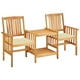 thumbnail image 1 of Set de mesa y sillón VidaXL para patio, balcón, madera de acacia, 1 of 9