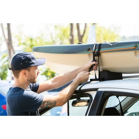 Pelican Adjustable Deluxe Foam Block Transport Roof Kayak Carrier Kit Comes with Hood Trunk tie down Loops and 6 tie down straps PS1957 Walmart