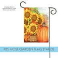thumbnail image 3 of Toland Home Garden Sunflower Basket Pumpkin Fall Flag Double Sided 12x18 Inch, 3 of 5