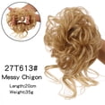thumbnail image 2 of Messy Curly Bun Hair Piece Scrunchie Tousled Updo Elastic Band Hair Extension Hair Pieces, 2 of 7
