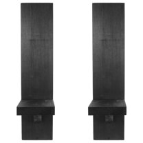 Milisten Black Wall Candle Sconces Made of Synthetic Material for Decoration Simple Style Elegant and 1 Pair