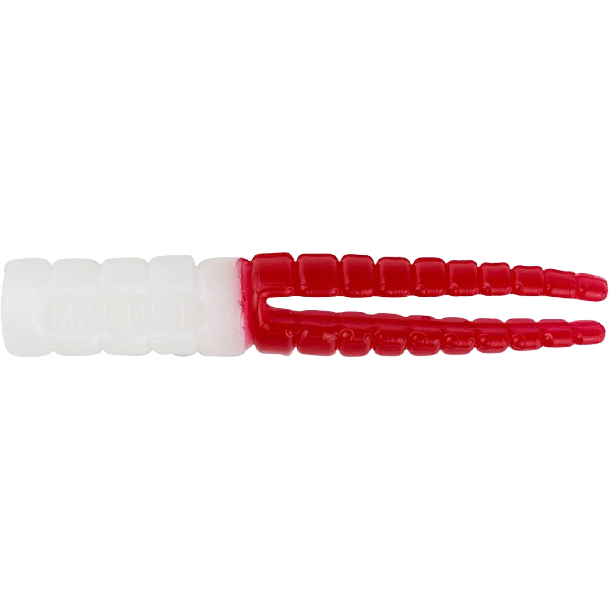 Crappie Magnet Grub White/Red