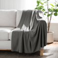 thumbnail image 2 of Arkwright Polar Fleece Throw Blankets (Pack of 6) Ultra Soft, Lightweight, 50 x 60 in, Dark Grey, 2 of 5