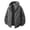 Gray, variant on Brondbend Hiking Jacket Men Men Fashion Solid Color Leisure Zipper Pocket Hooded Long Sleeves Coat Loose Fit Outdoor Trendy Hiking Versatile,Beige