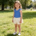 thumbnail image 2 of Djtdsds Toddler Girls Ruffle Tank Top Back Ribbed Sleeveless Shirt Size:1-2 Years, 2 of 5