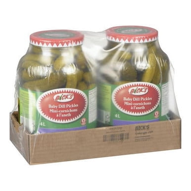 Bicks Pickles Whole Baby Dill - 4 Liters/1.05 Gallon(2/Case)