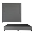 thumbnail image 1 of Box Base cama King Size + Cabecera Blend Gris, 1 of 6