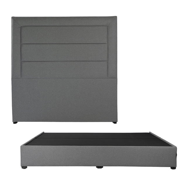Box Base cama King Size + Cabecera Blend Gris
