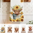 thumbnail image 7 of JHyouerji Kitchen Towels Cow Farmhouse Hand Towels 15 x 23 Inch Absorbent Decorative Dish Towel for Bathroom Home Gift Decor, 7 of 7