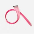 thumbnail image 3 of Hair Extension Clips 10pcs in Fuchsia 20 Inch Straight Hair Synthetic Fiber Hairpieces for Party, 3 of 11
