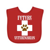 Inktastic Vet Future Veterinarian Childs Boys or Girls Baby Bib